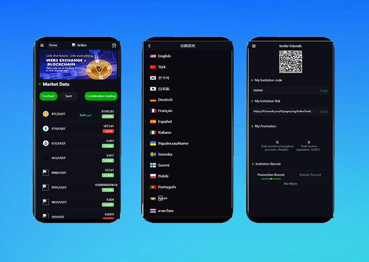 运营版全新 UI 多语言海外交易所源码｜UNIAPP 交易所源码｜多语言数字资产交易平台｜代理模式｜附搭建教程