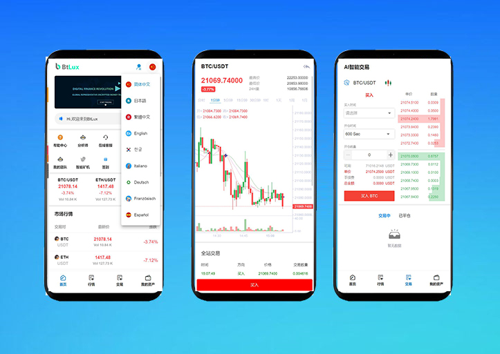 Bbank二开交易所源码｜多语言数字货币交易平台｜币币交易＋合约交易＋质押生息＋智能矿机系统