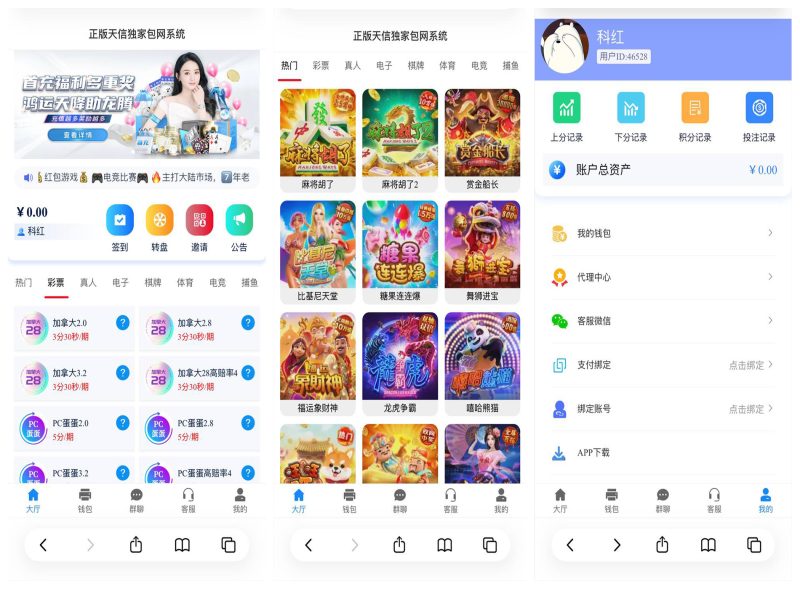 天信28源码/天信彩票源码/包网源码/5套UI/电子可控